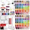 POOLIN EOC07 7.9in x 15in Embroidery Machine with 166 Embroidery Spools - Red